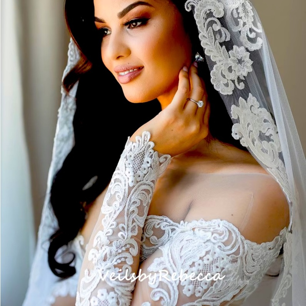 1 tier mantilla veil